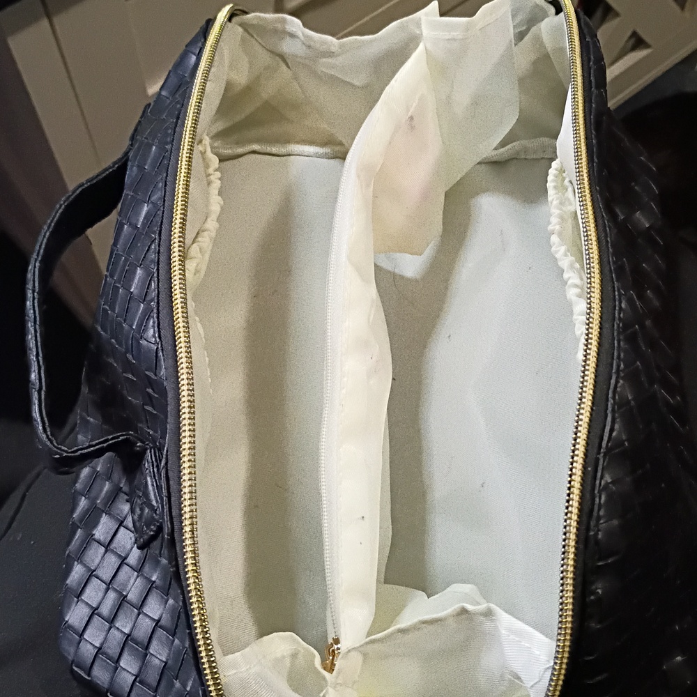 Faux Leather Makeup Bag - Picture 2 of 3